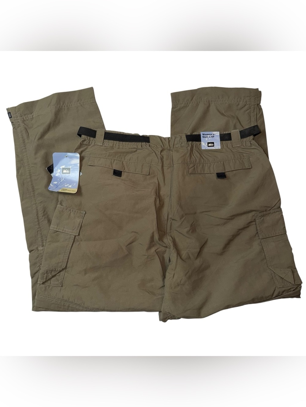 REI Olive Green Women's Cargo Jogger Pants - Picture 4 of 5